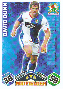 David Dunn Blackburn Rovers 2009/10 Topps Match Attax #66